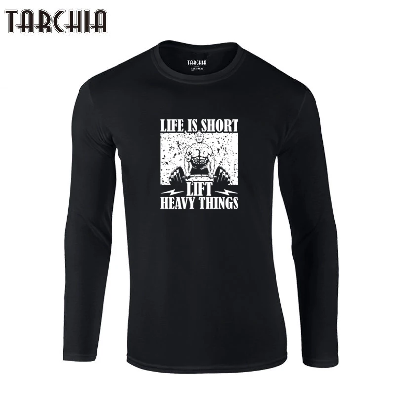 

TARCHIA 2023 футболки мужские брендовые Life Is Short Life Heavy Things крутые новые бриллианты 100% хлопок оверсайз