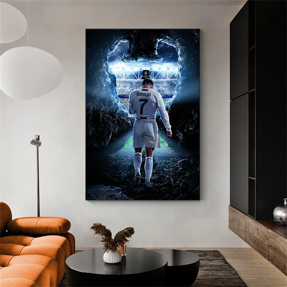 

Portugal Football Legend CR7 Ronaldo Poster Modern Wall Art Soccer Canvas Prints Painting Sport Picture for Living Room Decor