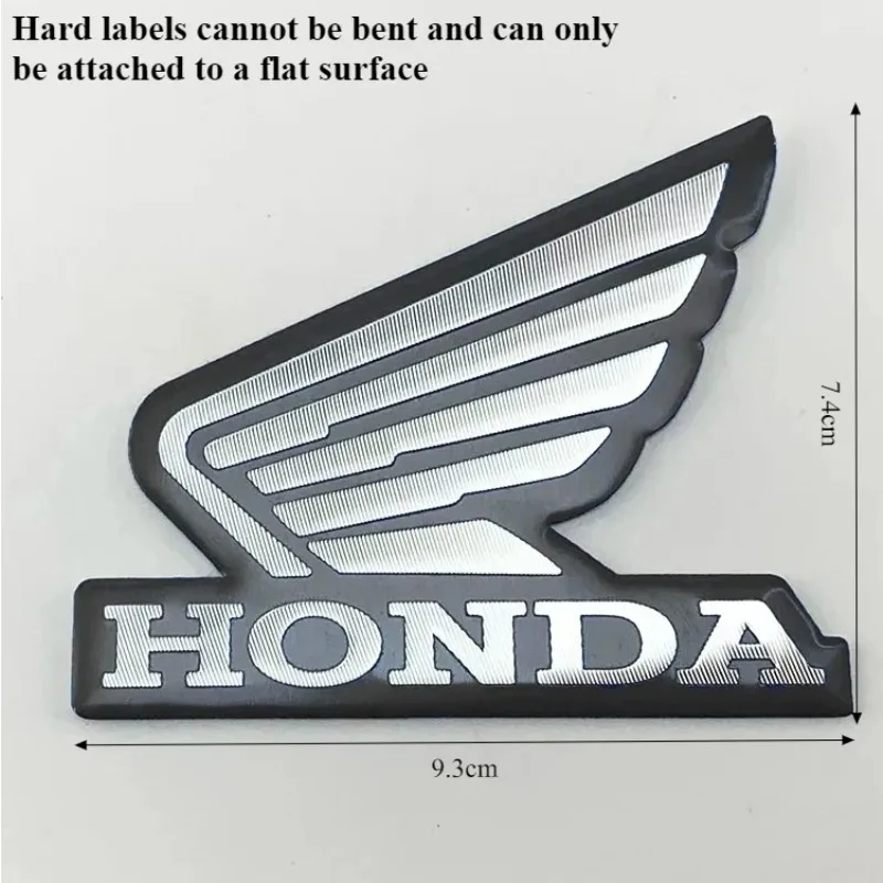 

Наклейки на мотоцикл Honda, этикетки на крылья и внутренние алюминиевые декоративные аксессуары для мотоциклов, жесткие этикетки Nss350Cb650r Pcx125