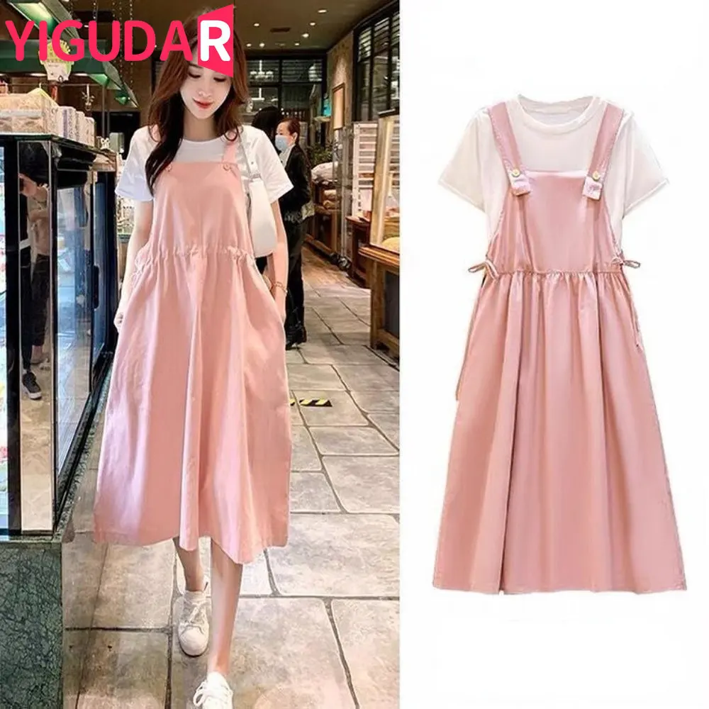 Maternity dress summer Korean version loose maternity dress summer long holiday pregnant women skirts vestidos de fotografía