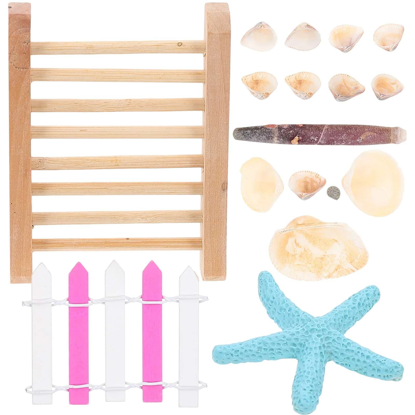 

Reptile Decor Terrarium Ladder Hermit Crab Climber Plaything Hide Place Artificial Wood Box