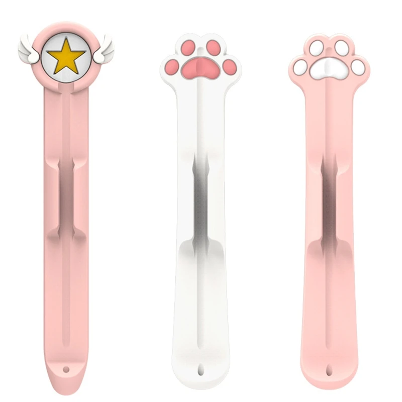 

Cuter Stylus Pencil 1 / 2 Pen Cover Capacitor Pen Holder Silicone Magnetic Pen Slot Touch Pen Sleeve Protective Sleeve E8BE