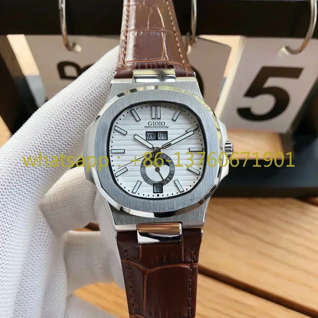 Роскошные новые мужские часы из розового золота механические автоматические с