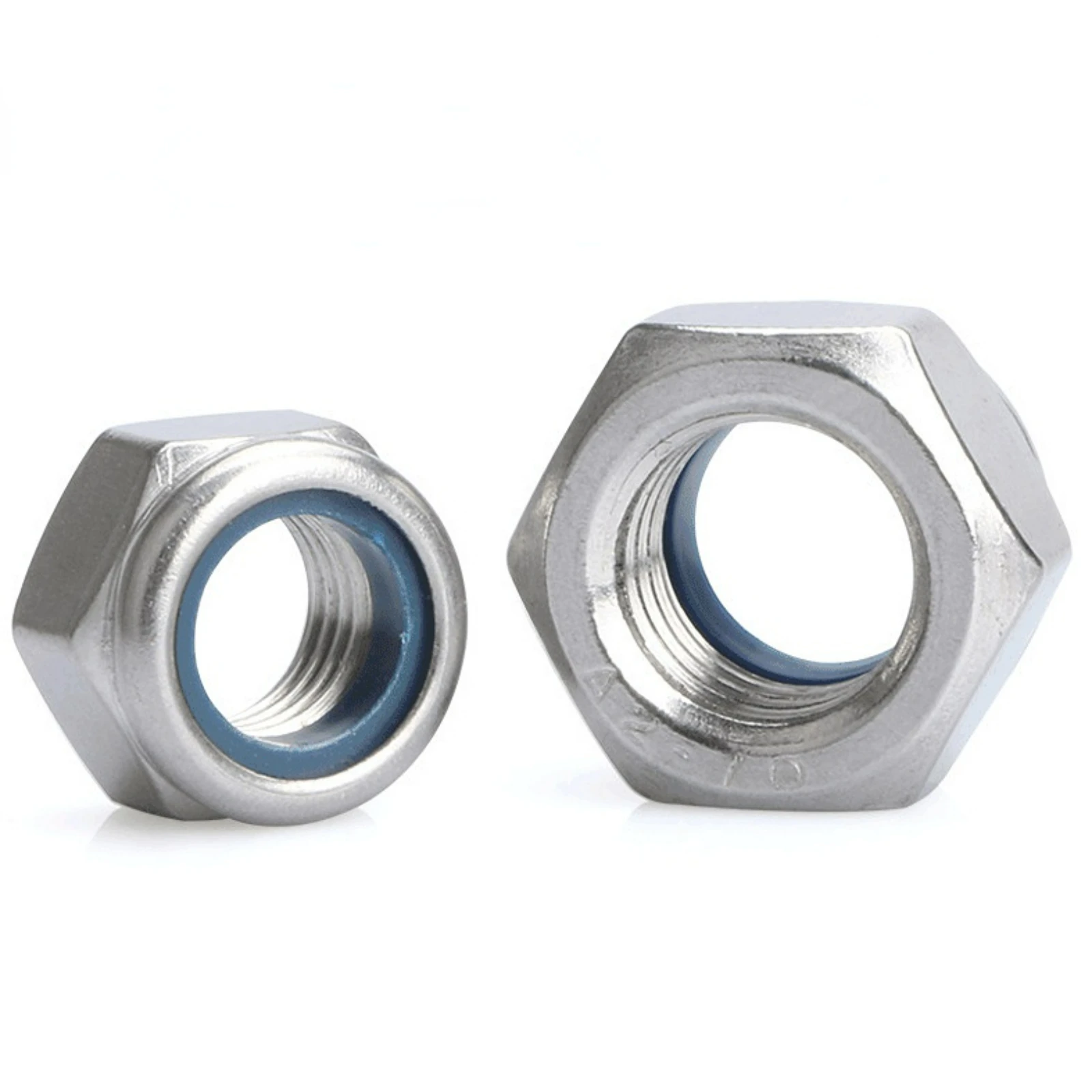 

Hex Nylon Insert Lock Nut M3/ M4/ M5/ M6/ M8/ M10/ M12 316 Stainless Steel DIN985 Hexagon Self-locking Nylock Locknut