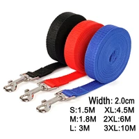 nylon dog training leashes pet supplies walking harness collar leader rope for dogs cat 1 2m 1 5m 5m 10m 15m