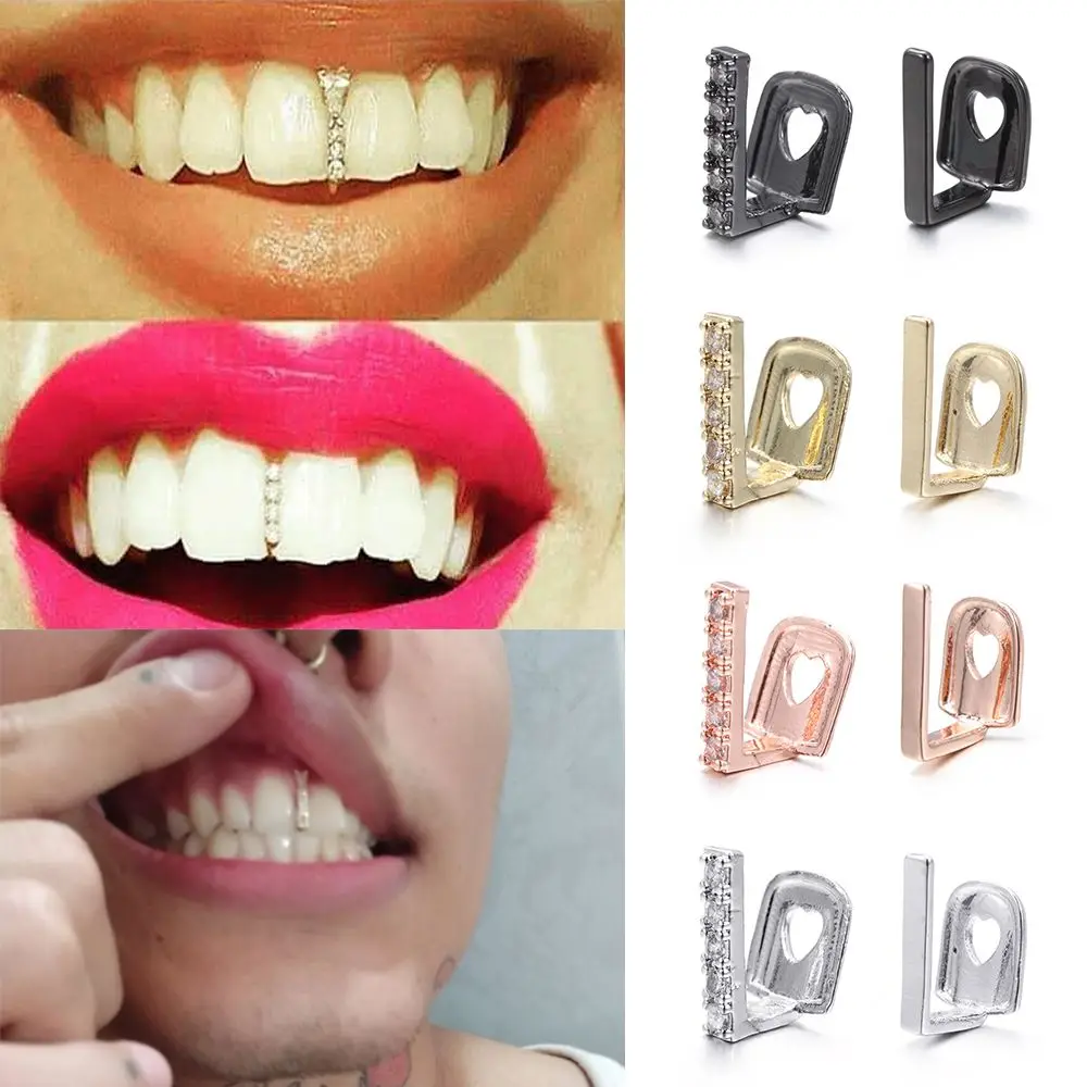 Декоративные коронки для зубов в стиле хип-хоп |