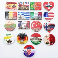 various countries national flags fridge magnetic stickers creative usa italy france germany flags fridge magnets home decor