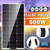 600w solar panel 18v usb kit complete with 10 50a controller solar cells moblie phone battery chargerfor car yacht rv boat