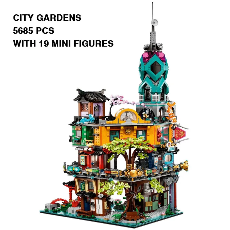 

IN STOCK City Gardens Building Blocks Bricks Compatible 71741 70620 Toy Kids Christmas Birthday Gift X19006