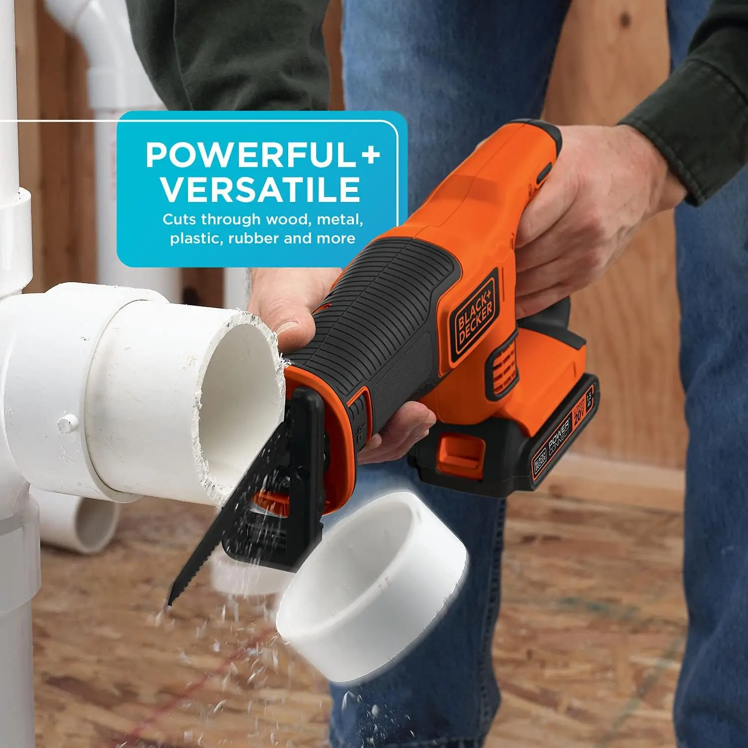 Комплект беспроводной сабельной пилы BLACK + DECKER 20V MAX * (BDCR20C)