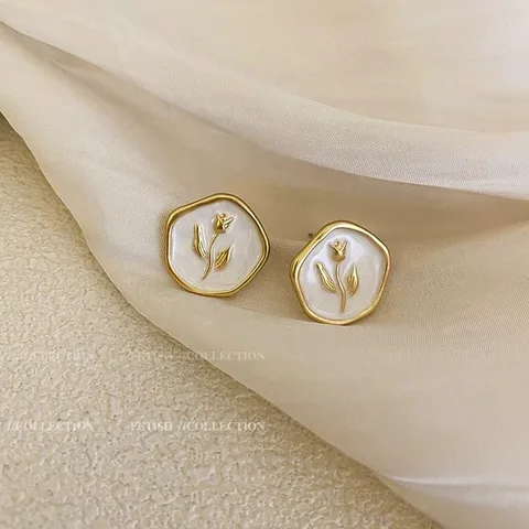 Серьги-гвоздики YWOSPX в стиле барокко