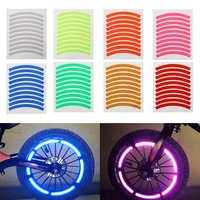 10pcs childrens balance bike reflective sticker wheel decals tire warning applique tape safety stickers bicycle accessories