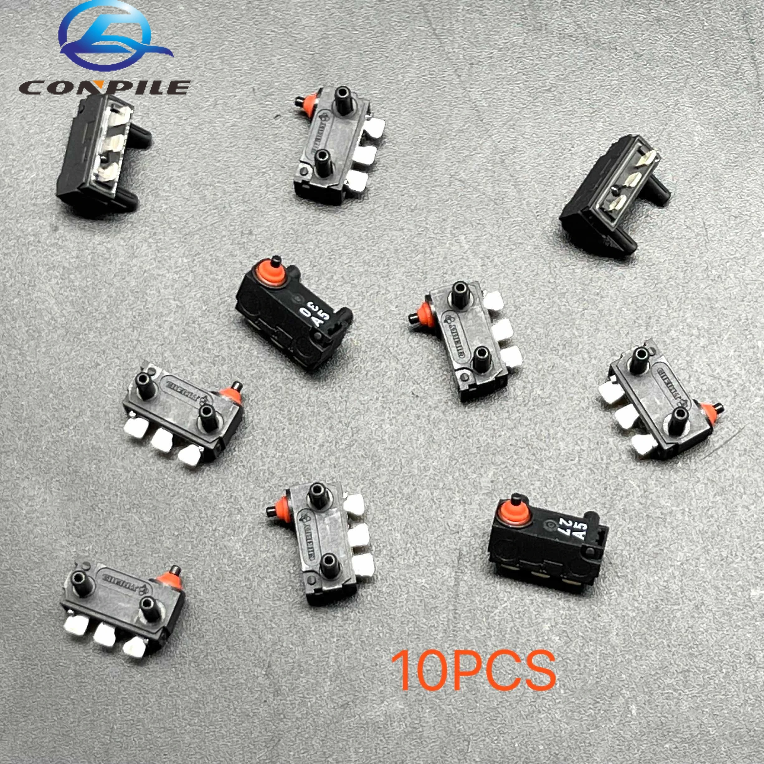 

10pcs for cherry waterproof micro switch DJ1G-AG29 vertical small limit travel switch 3 feet