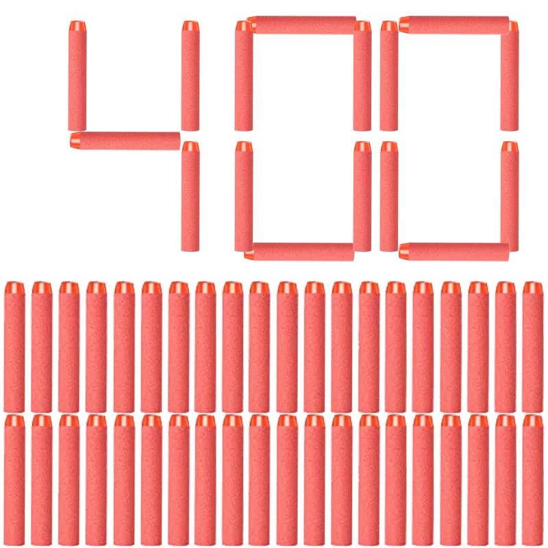 

400pcs/set for Nerf Soft Bullets Darts Round Head Refill Sponge Darts Kids Children Toy Gun Bullets for NERF N-Strike Blasters
