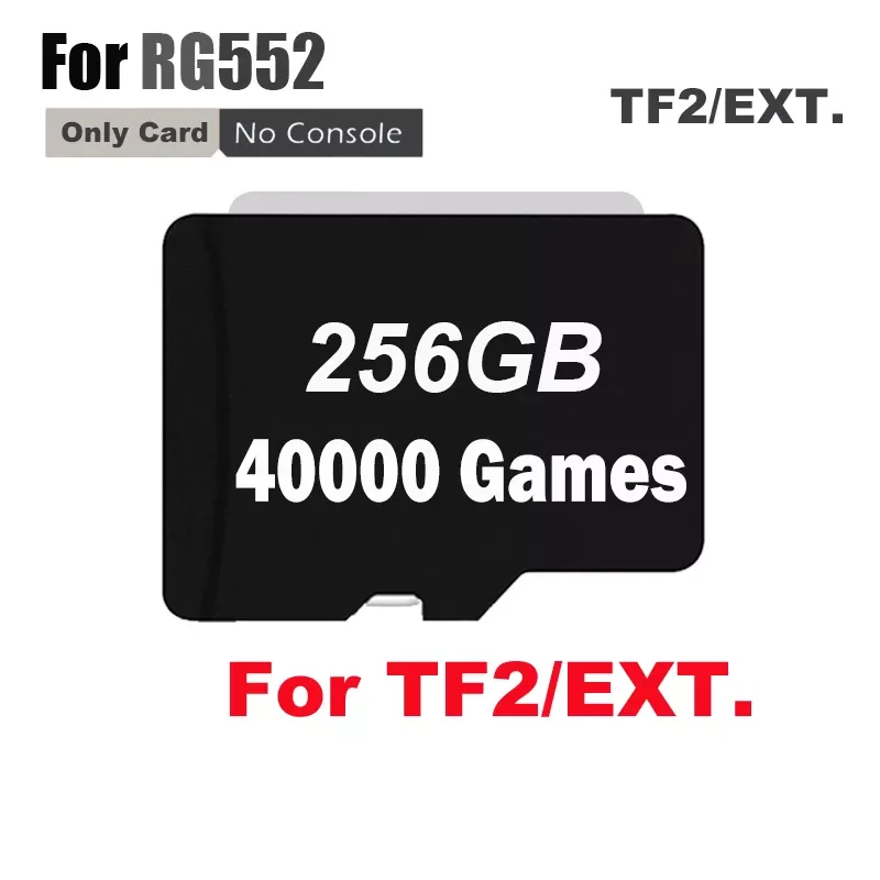 

256G 40000 Game Anbernic New RG552 Retro Handheld Game Console Player TF Card Linux Android Dual System Support PS1