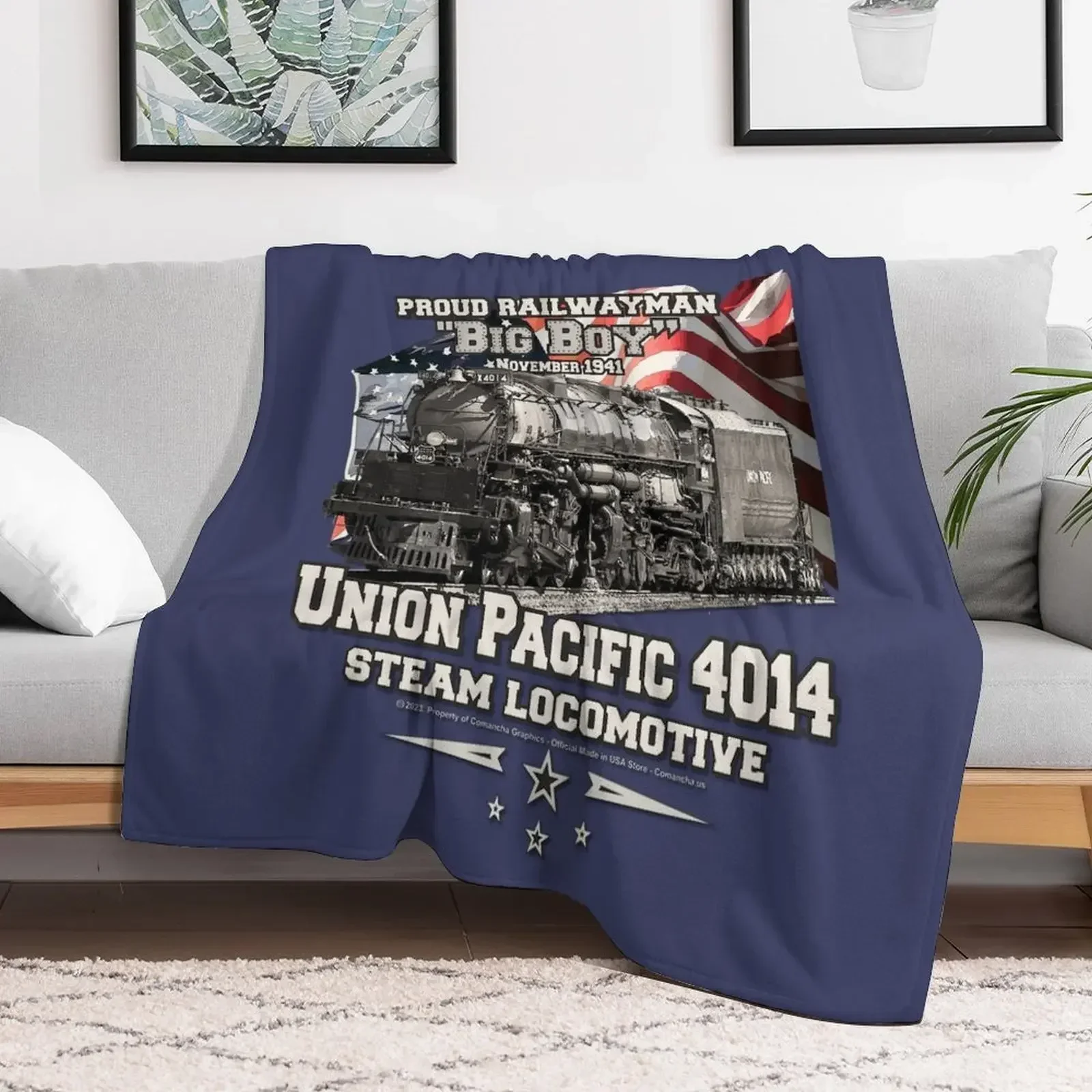 Одеяло Steam Locomotive 4014 одеяло для мальчиков дизайнерские одеяла и пледы