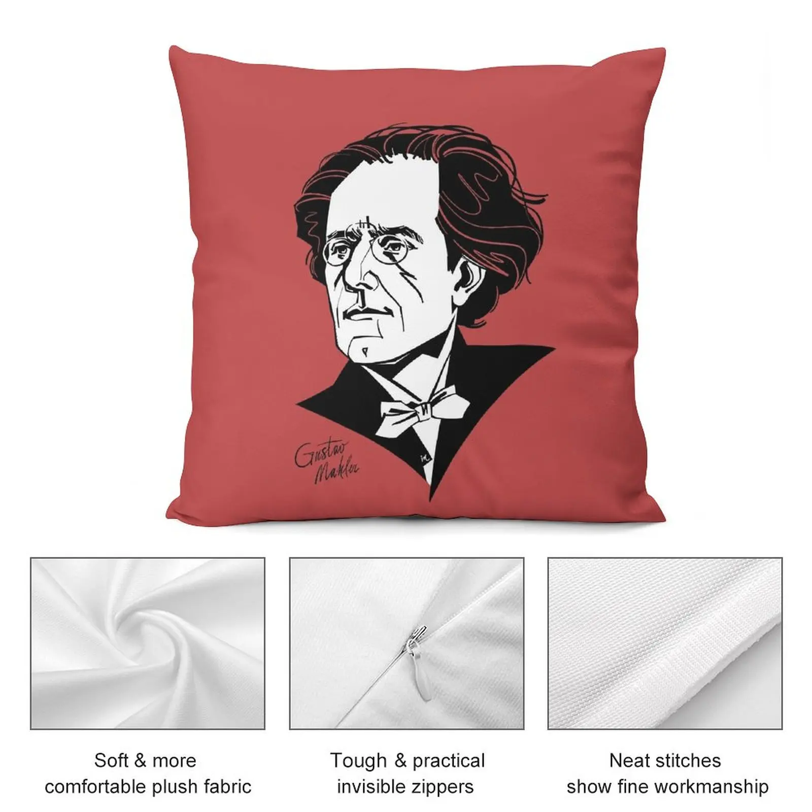 Декоративная подушка в шотландскую клетку Gustav Mahler