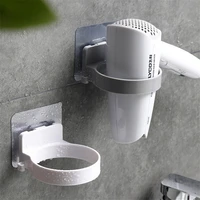 new abs bathroom shelf storage high quality wall mounted hair dryer holder rack organizer hairdryer bathroom accessories