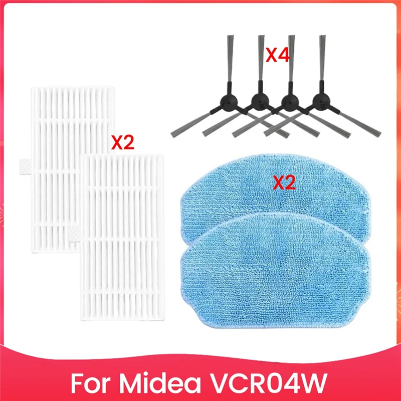 

B98A-боковая щетка для швабры для Midea VCR04W, аксессуары для роботов-пылесосов, фильтр Hepa