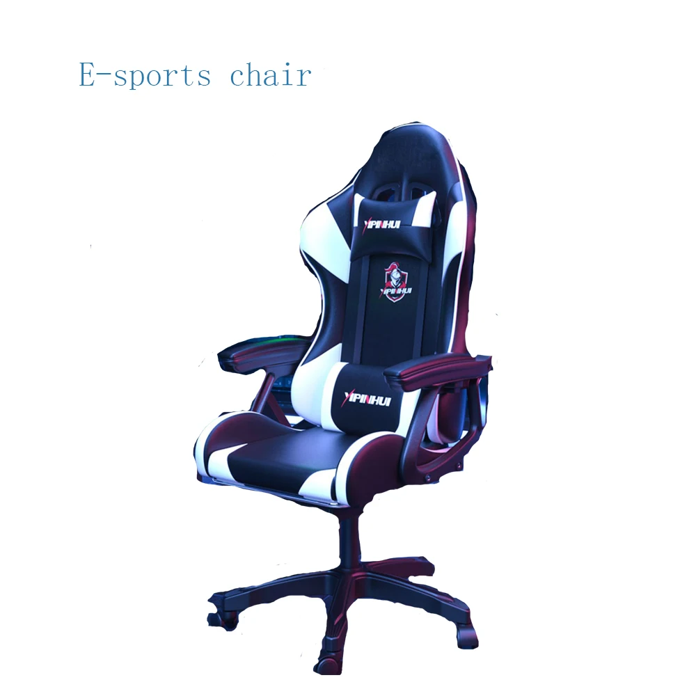 

Подъемный нейлоновый трехступенчатый пневматический стержень Esports, расширенная спинка сиденья, кресло для прямой трансляции с поручнями