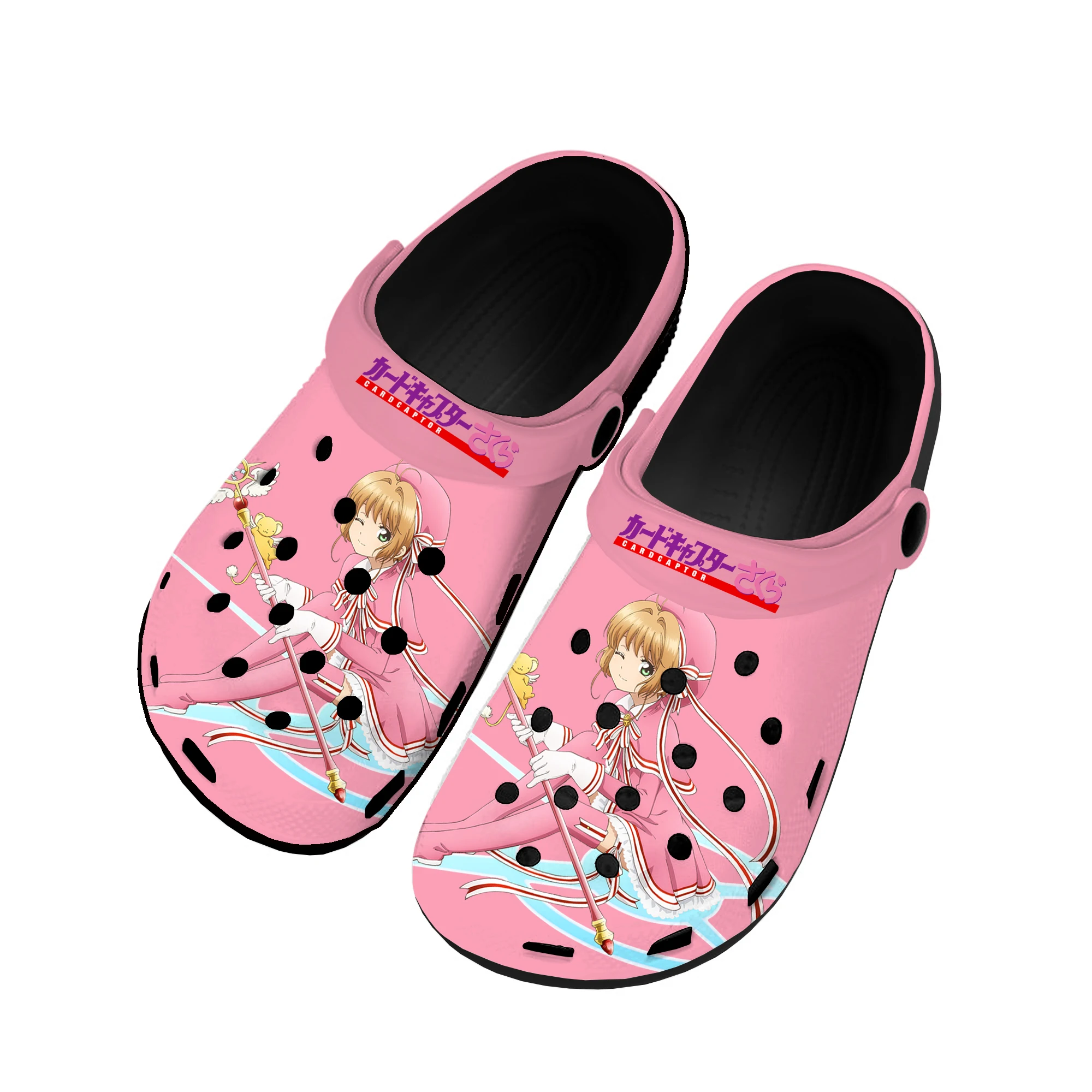 

Cardcaptor Sakura Kinomoto Comics Home Clogs Custom Water Shoes Mens Womens Teenager Shoe Garden Clog Beach Hole Black Slippers