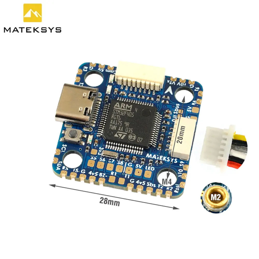 Контроллер полета MATEK F405-MiniTE OSD Baro Blackbox F405 STM32F405RGT6 ArduPilot INAV BetaFlight для самолета ру FPV