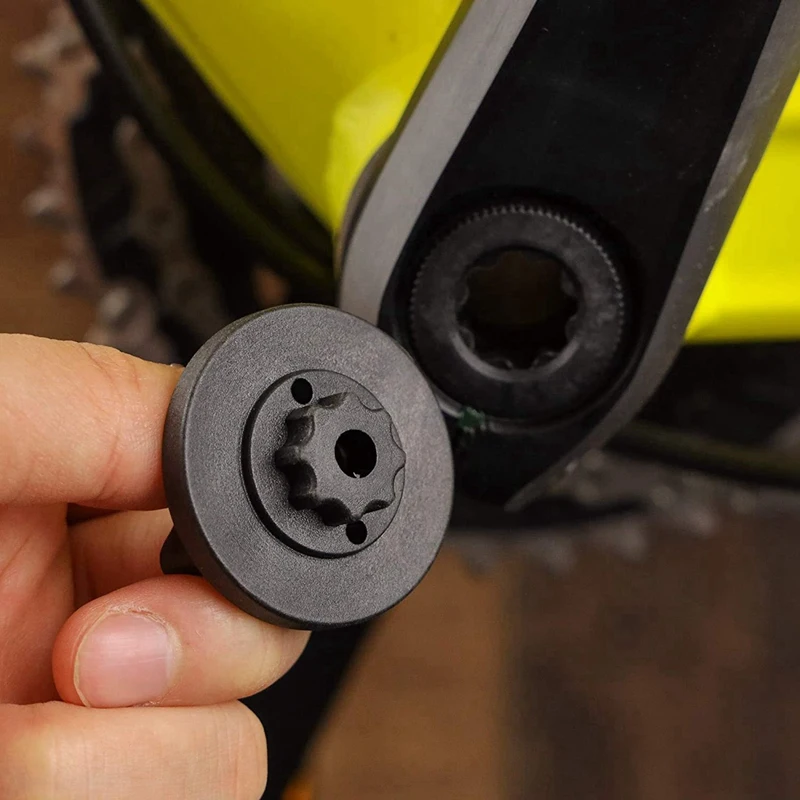 

2X Bike Crank Arm Dust Cap Bolt Install Remover Adjusting Wrench Tool For Shimano 8 Teeth Internal Splines Hollowtech II