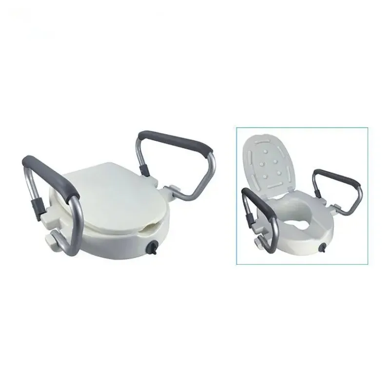 

Equipment Adjustable Raised Toilet Seat With Armrest For Older People
