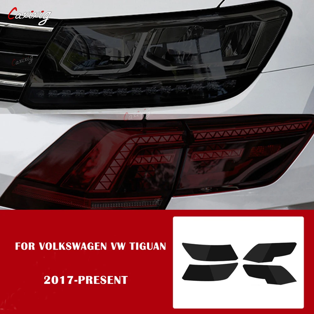

Car Headlight Protective Film Headlamp Transparent Black TPU Sticker For Volkswagen VW Tiguan 5N MK2 2017-Present Accessories