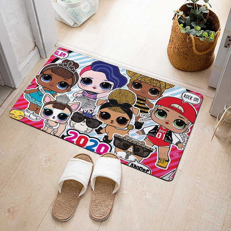 Ковер фланелевый в виде кукол с принтом аниме для гостиной спальни | Игрушки и