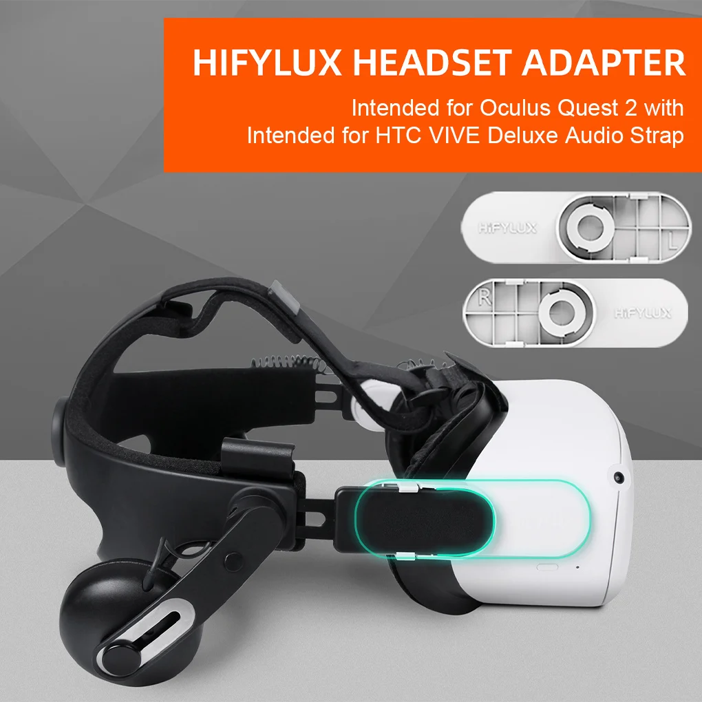 

Hifylux VR Headset Connector Audio Adapter Virtual Reality Accessories Intended for HTC VIVE Replacement for Oculus Quest 2