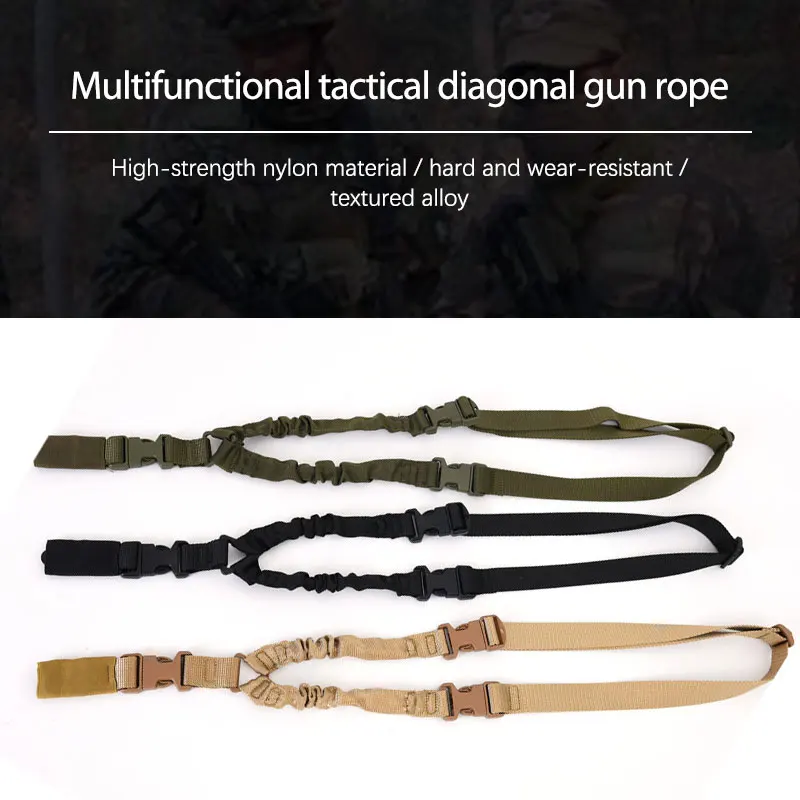

Tactical Mission Point Adjustable Shoulder Strap Sling Nylon Belt Plastic Clip Mount Hunting Accessories Entertainment