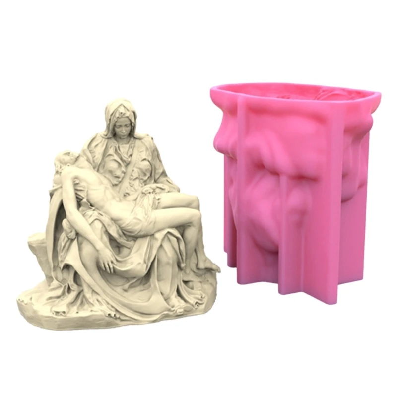 

R3MC Pieta Candle Molds for Candle Making,Pieta Statue Mold for DIY Soap Home Decor