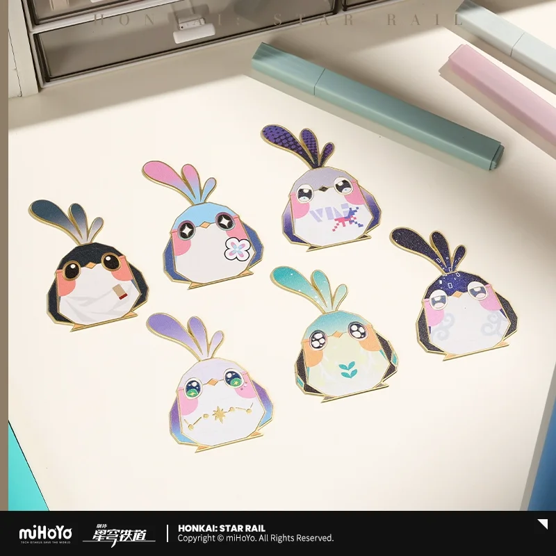 Фото Официальный товар Sunsyea Honkai Star Rail miHoYo, оригинальная маленькая сумка серии JMDHYS, авантюрин Dr. Брошь «Соотношение Робин» №5