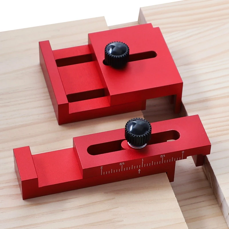 

Woodworking Gap Measuring Gauge Ruler Aluminum Alloy Depth Line Ruler Marking Gauge Depth Measuring Ruler 5-48mm 4-27mm