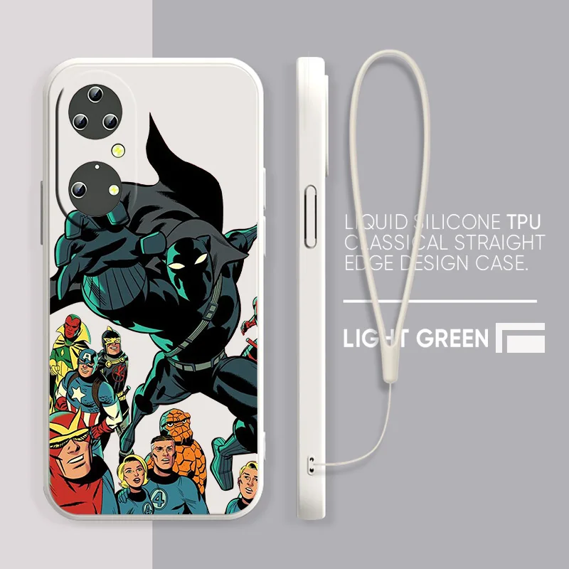 

Marvel Superheroes For Honor 60 50 30 20 20 10 9 9X 9A 9C X8 8A Pro Plus Lite 4G 5G Soft Silicone Black Phone Case