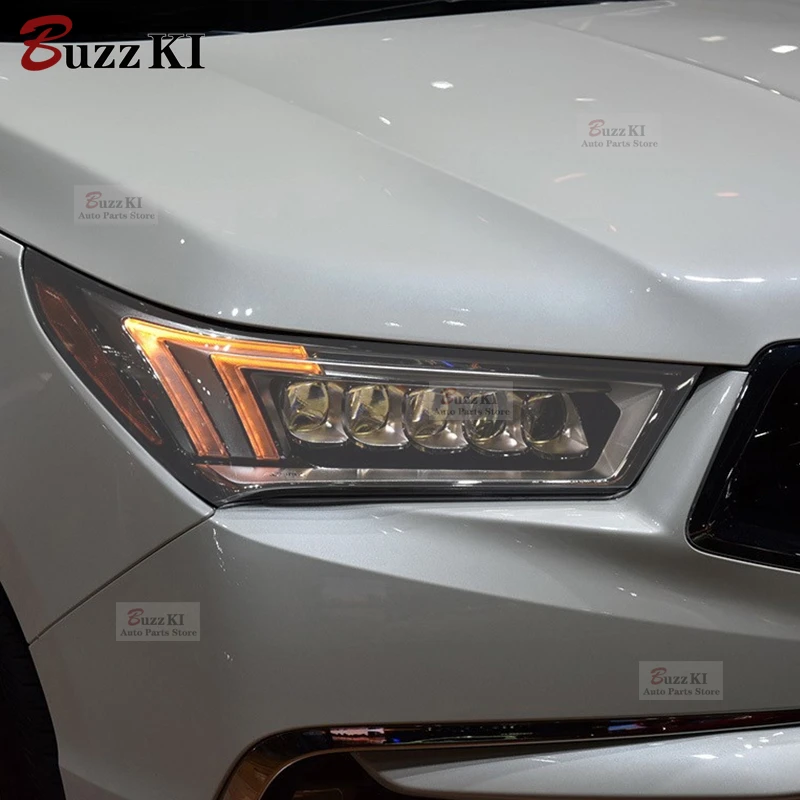 Для Acura MDX 2017 2018 2019 2020 2 шт. Защитная пленка для автомобильных фар Дымчатая черная