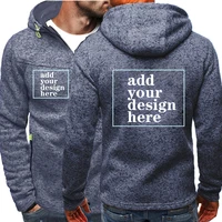 customize autumn men zipper jacket diy personality print coat casual hoodies custom outdoor sportswear top streetwear clothing