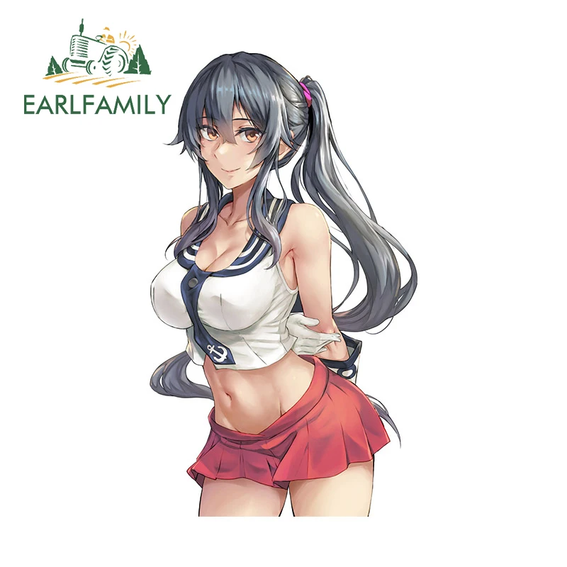 

EARLFAMILY 13 см x 7,5 см для двойного конского хвоста девушка Автомобильная наклейка окклюзия царапина Водонепроницаемая Личная наклейка