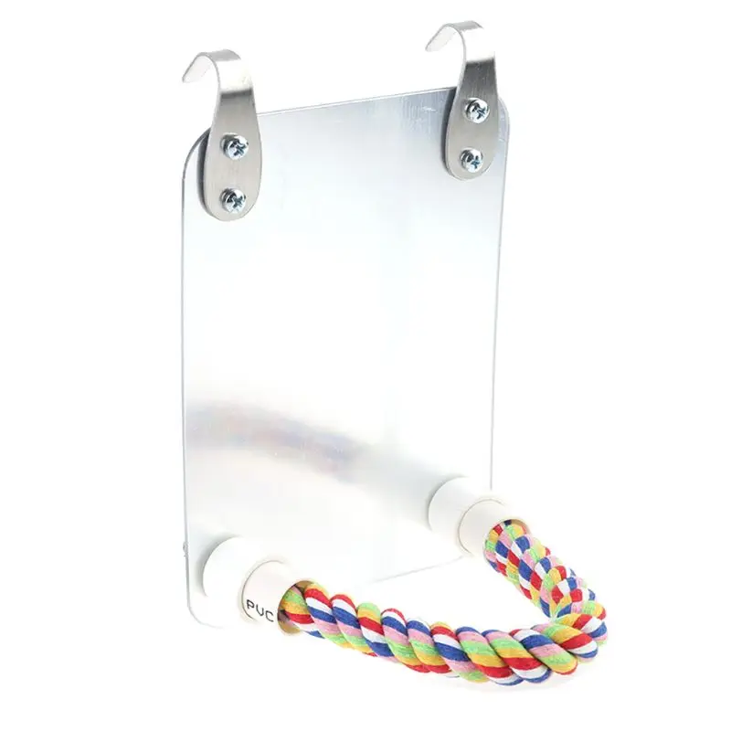

Pet Fun Mirror Toy for Parrot Cockatiel Small Birds Parrots Bite Climbing Stand Holder Accessories