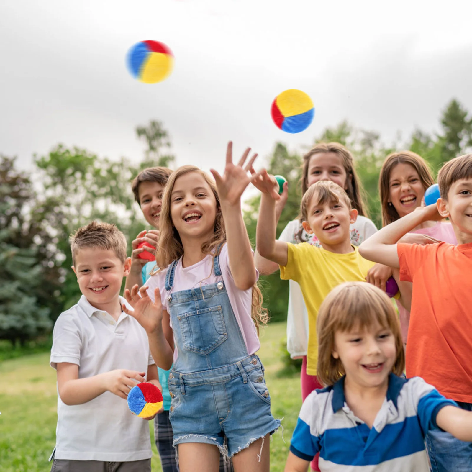 20 шт. игрушечная сумка-погремушка детский реквизит для командных игр тканевые