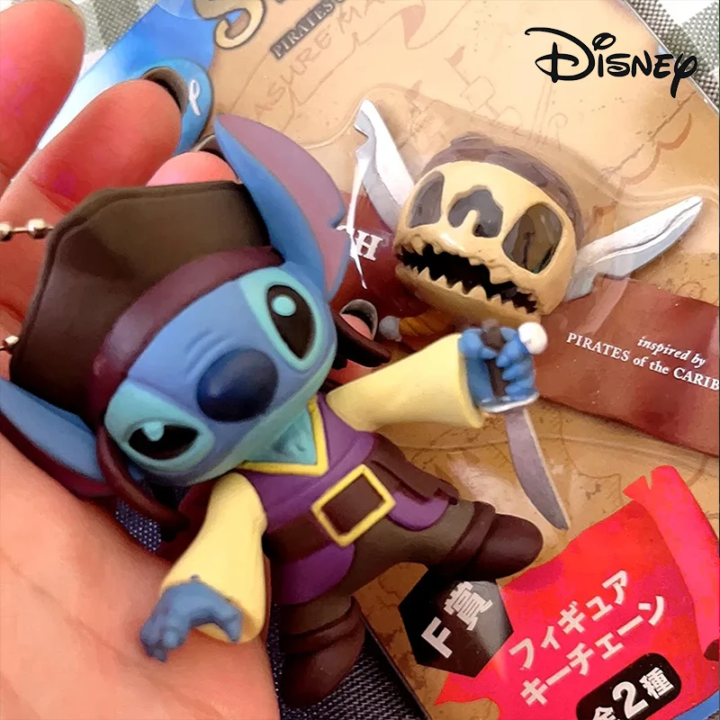 Дисней Стич и Капитан Джек Воробь Пиратская Фигурка Брелки Декор Подвеска