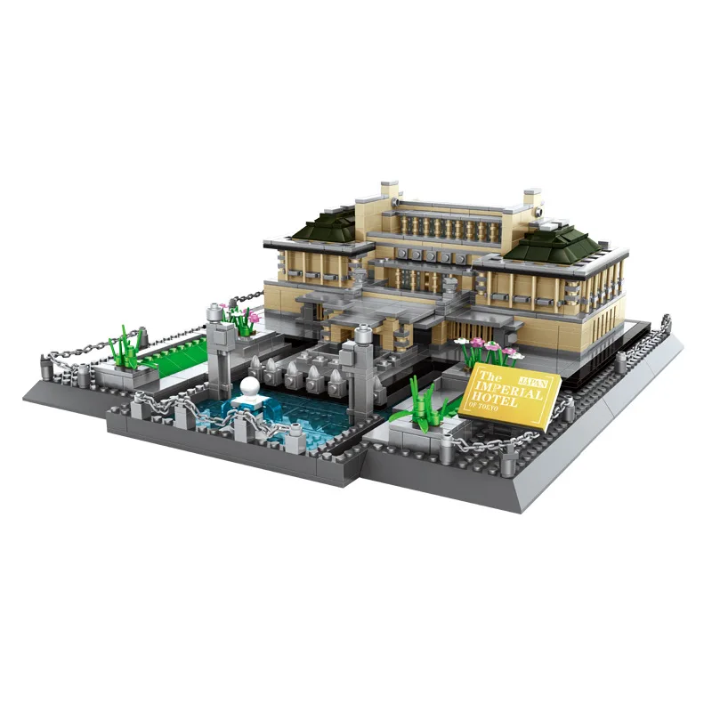 Конструктор Lego игрушки-пазлы совместимы с отеля Императора Японии |