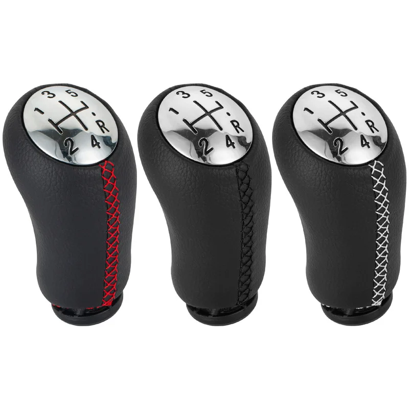 

Ts-Pu Leather Car Gear Shift Knob Stick Head Shifter Lever Handle MT For RENAULT Laguna Megane 2 Clio 3 Scenic 2 MK2 MK3 5 Speed