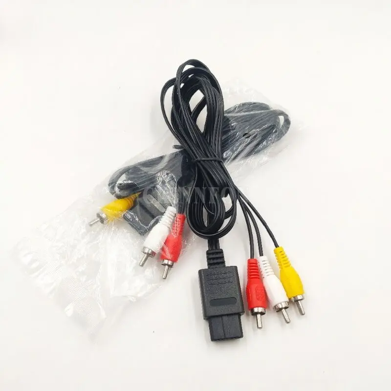 

20Pcs 1.8M For Nintendo 64 Audio TV Video Cord AV Cable To RCA For Super Nintend GameCube N64 SNES Game Cube Accessory