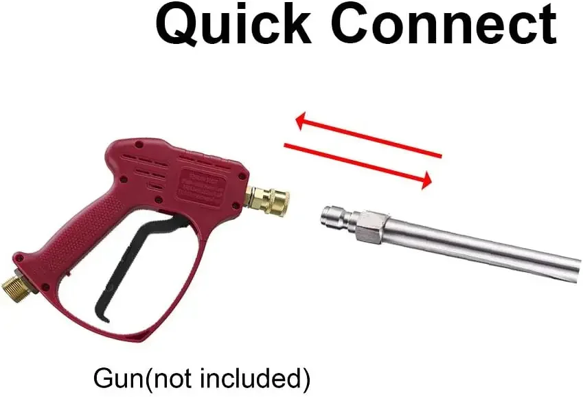 Удлинительная трубка для мойки высокого давления 17-дюймовая наконечник из