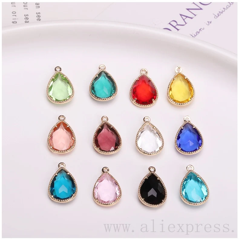 50 шт./упаковка позолоченные серьги-подвески