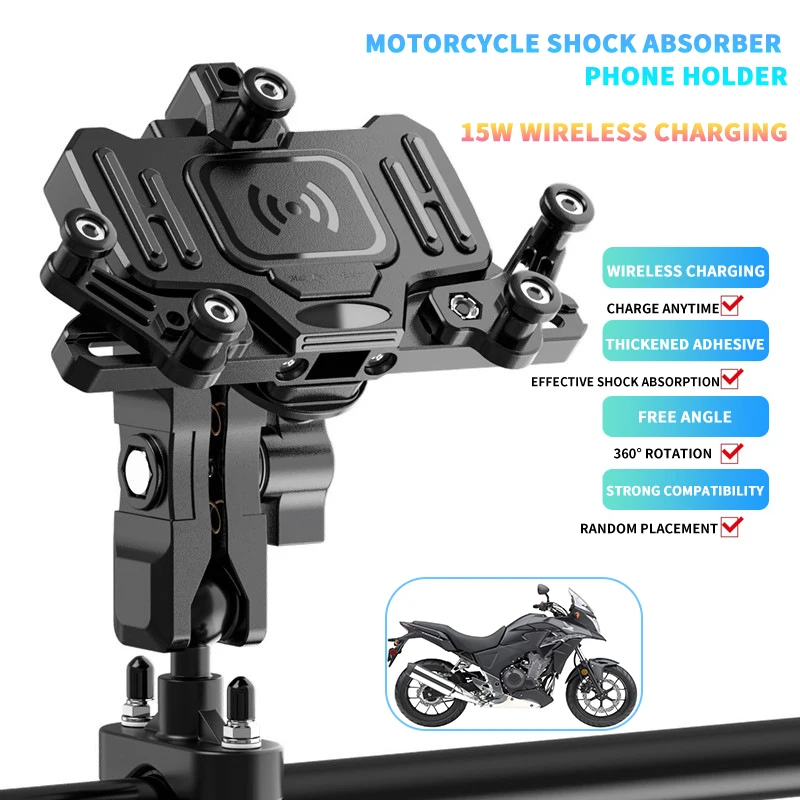 Motorcycle Mobile Phone Holder Wireless Chargingfor Honda CB600F CB919 CB599 CB600 HORNET CB500X/F Accesorios Bracke