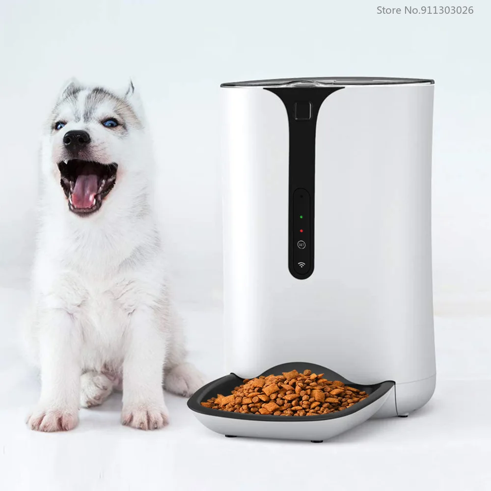 

6L Capacity Pet Automatic Feeder Intelligent Timing Quantitative Wifi/video Version Smart Cat Dog Feeding Bowls Water Feeder