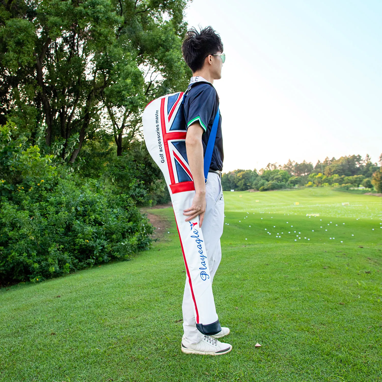 PLAYEAGLE Waterproof Nylon Golf Mini Foldable Portable Sunday Pencil  Bag  for 5~8pcs Clubs  Aviation  Accessories